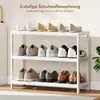 HOMCOM Schuhregal mit 3 Ebenen, Schuhablage, Schuhständer Produktbild-Vorschau 5