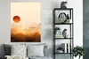 MuchoWow® Poster Malerei - Sonne - Landschaft - Vögel Produktbild-Vorschau 4