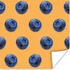 MuchoWow® Poster Blaue Beere - Orange - Muster 50x50 cm - Produktbild-Vorschau 1