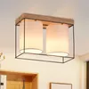 ZMH stropní lampa ložnice stropní světlo vintage 2 plameny Náhled obrázku produktu 1