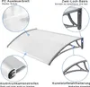 NAIZY Stříška na vchodové dveře 120 x 100 cm - průhledná Náhled obrázku produktu 4