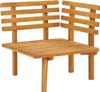 A wooden corner bench on a white background. Náhľad obrázku produktu