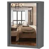 Armoire à portes coulissantes Armoire 150cm gris/gris avec Voir les images du produit 6