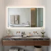 LED-Badspiegel 100x70 cm, dimmbar, 3 Lichtfarben, Touchschalter, beschlagfrei Productafbeelding-voorbeeld
