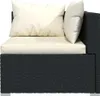 vidaXL 9-tlg. Garten-Lounge-Set mit Kissen Poly Rattan Produktbild-Vorschau 6