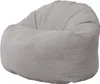 Sitzsack-Sessel XXL aus Breitcord 100 cm, Hellgrau Produktbild-Vorschau 1