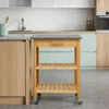 Carrello da cucina Relaxdays, con piano in granito, Anteprima dell’immagine prodotto 3