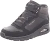 A black high-top sneaker with rose gold accents. Produktbild-Vorschau