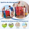 COSTWAY Riesiges 4 Gewinnt Spielset inkl. 42 Jumbo Ringen Produktbild-Vorschau 7
