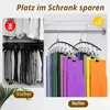 Platzsparende Mehrfach-Hosenbügel (2 Stück), Perfekt für Produktbild-Vorschau 4