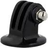 A black camera mount adapter with a silver screw. Produktbild-Vorschau