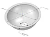 Edelstahl Rundspüle Y30 Ø 30 cm Einbauspüle Spülbecken Produktbild-Vorschau 4