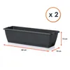 Vasi da balcone con supporto e sistema di irrigazione - Anteprima dell’immagine prodotto 3