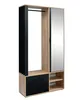 AX LIVING Portemanteau Entrée Milanoir 100 cm Miroir Voir les images du produit 1