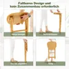 Klappbare Barhocker aus Bambus, 2er-Set, Sitzhöhe 61 cm Produktbild-Vorschau 2