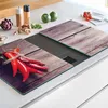 HI - Herdabdeckplatten Glas 2tlg 52x30cm mit rutschfesten Produktbild-Vorschau 5