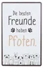 GILDE Schild, rechteckig, "Hundebande", Spruch, Metall, Produktbild-Vorschau 3