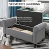 HOMCOM Polsterbank Bettbank, Sitzbank in Samtoptik, Produktbild-Vorschau 4