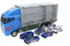 KIK - TIR-Transporter + Polizeiwagen aus Metall Produktbild-Vorschau 12