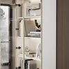 Weißer Vitrinenschrank mit 2 Glastüren & 2 Schubladen Produktbild-Vorschau 5