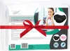 A product package for a Medi Sleep orthopedic seat cushion, featuring a woman working at a desk and product images. Podgląd zdjęcia produktu
