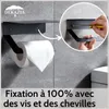 DEKAZIA® Toilettenpapierhalter ohne Bohren schwarz | Produktbild-Vorschau 3