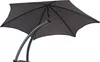 A gray cantilever umbrella is shown against a white background. Produktbild-Vorschau