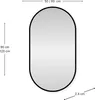 SensaHome - Miroir de salle de bain ovale - cadre lourd - Voir les images du produit 5