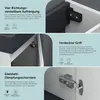 doporro Badezimmerschrank Badmöbel-Set in Weiß 46x26x63cm Produktbild-Vorschau 6