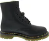 A black Dr. Martens boot with fur lining. Podgląd zdjęcia produktu