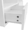 Close-up view of an open white drawer with visible screws on its side. Náhled obrázku produktu