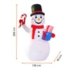 Aufblasbarer XL Schneemann mit LED Beleuchtung mit Stecker Produktbild-Vorschau 4