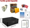 Feuerfeste Dokumentenbox mit Schloss - Große 4-lagige Produktbild-Vorschau 4