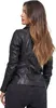 Tazzio Damen Lederjacke F506 Schwarz S Produktbild-Vorschau 4