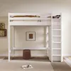 Etagenbett Kinderbett Hochbett 90x200cm in Weiß mit Produktbild-Vorschau 8