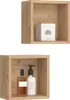 Wandregal Vicco Senyo Goldkraft Eiche 25 x 25 cm 2er Set, Produktbild-Vorschau 7