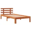 Massivholzbett ohne Matratze Wachsbraun 75x190 cm Produktbild-Vorschau 1
