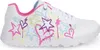 A white sneaker with colorful graffiti-style graphics. Voir les images du produit