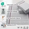 10er Set Geschirrtücher, 50x100 cm, 100% Baumwolle, grau Produktbild-Vorschau 2