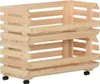 vidaXL Vozík na zeleninu 77x30x80 cm borovicový masiv Náhled obrázku produktu 4