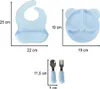 Piatti in silicone per bambini orsetto blu brillante 4el Anteprima dell’immagine prodotto 7