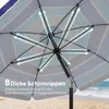 Outsunny Sonnenschirm Strand Ø198 cm UV30+ Strandschirm mit Produktbild-Vorschau 7