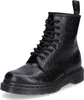 A studio shot of a black Dr. Martens boot. Produktbild-Vorschau