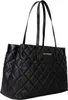 A black quilted tote bag with gold Valentino logo. Produktbild-Vorschau