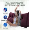 Großes ergonomisches Kopfteilkissen Keilkissen aus Samt, Produktbild-Vorschau 3
