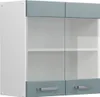 Hängeschrank Vicco R-Line Blau-Grau 60 cm mit Glastüren, Produktbild-Vorschau 1