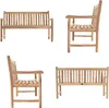 VCM 3-Sitzer Gartenbank Parkbank | hochwertig | Teak Holz Produktbild-Vorschau 5