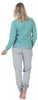 Normann Damen Schlafanzug Pyjama langarm in Sterne Optik ; Produktbild-Vorschau 4
