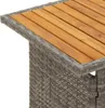 vidaXL Záhradný stôl Grey 100x50x43/63 cm Akáciové drevo a Náhľad obrázku produktu 6