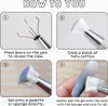 100 Stück Nail Art Schwamm mit Metallgreifer, Sponge Brush Produktbild-Vorschau 2